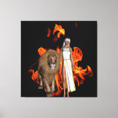 Feuerwanderung Leinwanddruck (Vorderseite)