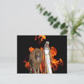 Feuerwanderung Postkarte (Stehend Vorderseite)