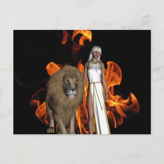 Feuerwanderung Postkarte (Vorderseite)