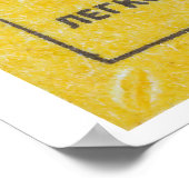 Feuerwarnsymbol Tschechoslowakei Poster (Ecke)