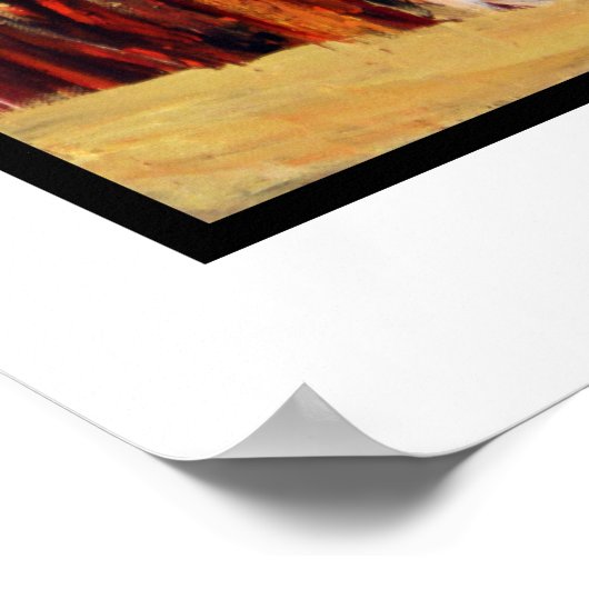 Feuerwasser-Gold Poster (Ecke)