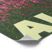 Feuerweed & Mountains - Denali Nat'l Park, Poster (Ecke)