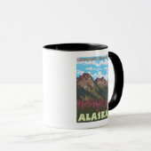 Feuerweed & Mountains - Denali Nat'l Park, Tasse (VorderseiteRechts)