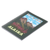 Feuerweh & Berge - Yukon, Alaska Notizblock (Linke Seite)