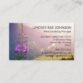 Feuerweh im Glacier-Nationalpark Visitenkarte (Vorderseite)