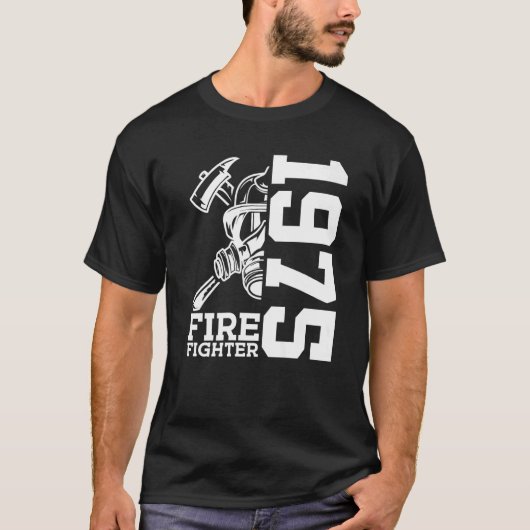Feuerwehr 1975 48 Jahre Feuerbrigade 48. Geburtsta T-Shirt (Vorderseite)