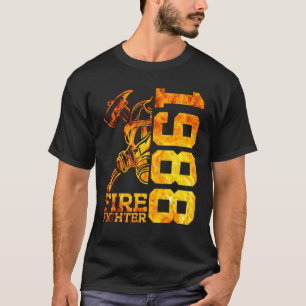 Feuerwehr 1988 34 Jahre Feuerbrigade 34. Geburtsta T-Shirt