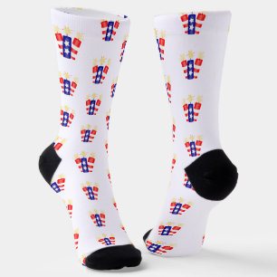 Feuerwehr 4. Juli Feier Socken