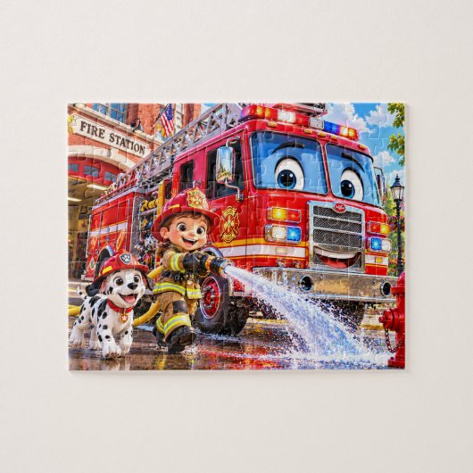 Feuerwehr-Abenteuer Puzzle (Horizontal)