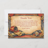 Feuerwehr-Abschlussfeier Dankeskarte (Vorderseite)