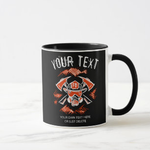 Feuerwehr-Abteilung Cool Gezeichnet Vorlage Tasse