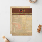 Feuerwehr - Abteilung Metuchen Mitteilungskarte (Vorderseite/Rückseite Beispiel)