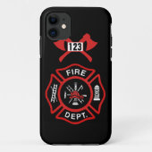 Feuerwehr-Abzeichen Case-Mate iPhone Hülle (Rückseite)
