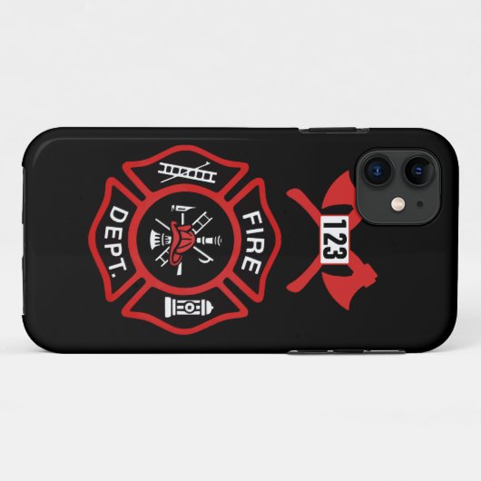 Feuerwehr-Abzeichen Case-Mate iPhone Hülle (Rückseite (Horizontal))