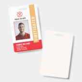 Feuerwehr-Abzeichen der modernen Feuerwehr Ausweis (Vorder- & Rückseite)