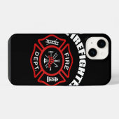 Feuerwehr-Abzeichen iPhone Hülle (Rückseite (Horizontal))