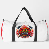 Feuerwehr-Abzeichen mit Äxten Duffle Bag (Vorderseite)