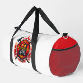 Feuerwehr-Abzeichen mit Äxten Duffle Bag (Rechte Ecke)