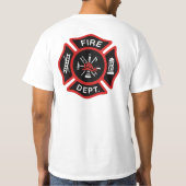 Feuerwehr-Abzeichen T-Shirt (Rückseite)