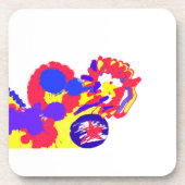 Feuerwehr am 4. Juli Getränkeuntersetzer (Vorderseite)