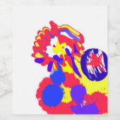 Feuerwehr am 4. Juli Weinetikett (Einzelnes Label)