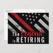 Feuerwehr Ankündigungspostkarte (Vorne/Hinten)