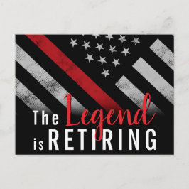 Feuerwehr Ankündigungspostkarte