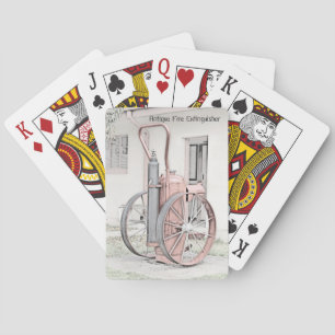 Feuerwehr Antike Feuerlöscher Spielkarten