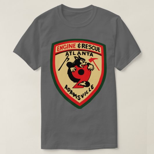 Feuerwehr Atlanta 9 T-Shirt (Design vorne)
