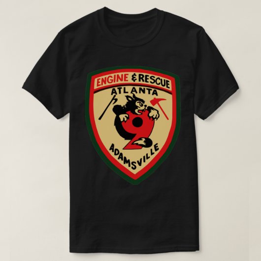 Feuerwehr Atlanta 9 T-Shirt (Design vorne)