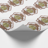 Feuerwehr-Bataillon-Hauptschild-Entwurf Geschenkpapier (Ecke)