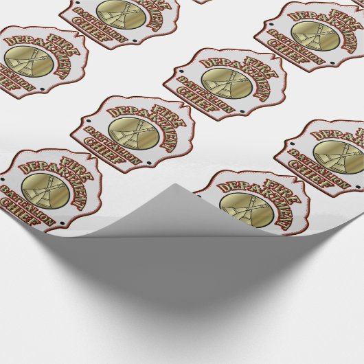 Feuerwehr-Bataillon-Hauptschild-Entwurf Geschenkpapier (Ecke)