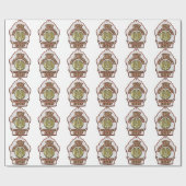 Feuerwehr-Bataillon-Hauptschild-Entwurf Geschenkpapier (Flach)