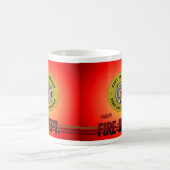 Feuerwehr-Becher Akrons Ohio Kaffeetasse (Mittel)