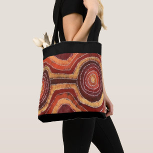 Feuerwehr Camp Aborigine-Kunst Tasche