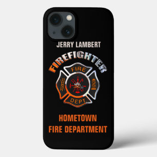 Feuerwehr-Chrom-Namen-Schablone Case-Mate iPhone Hülle