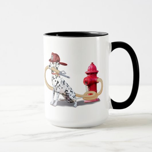 FEUERWEHR-DALMATINER TASSE (Rechts)