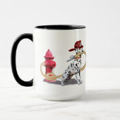 FEUERWEHR-DALMATINER TASSE (Links)