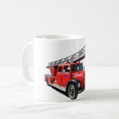 Feuerwehr-Drehleiterwagen Kaffeetasse (Vorderseite Links)