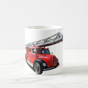 Feuerwehr-Drehleiterwagen Kaffeetasse