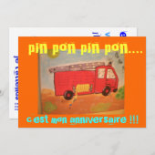 Feuerwehr Einladung (Vorne/Hinten)