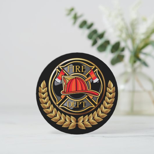 Feuerwehr Einladung (Stehend Vorderseite)