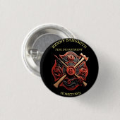 Feuerwehr Emblem des Mutes und des Einsatzes Button (Vorne & Hinten)