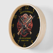 Feuerwehr Emblem des Mutes und des Einsatzes Uhr (Winkel)