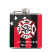 Feuerwehr Emblem, Feuerzeug Flachmann (Vorderseite)