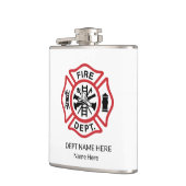 Feuerwehr Emblem Flachmann (Links)