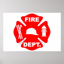 Feuerwehr Emblem - Poster