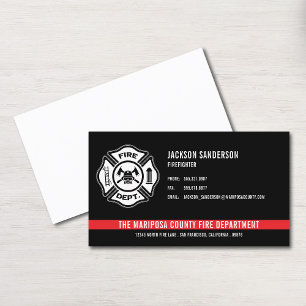 Feuerwehr Feuerwehr Custom-Logo Visitenkarte