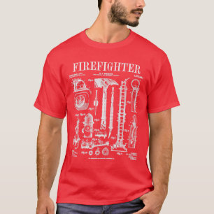 Feuerwehr Feuerwehr Feuerwehrmann Vintages Patent T-Shirt