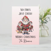 Feuerwehr/Feuerwehr Personalisiert Weihnachten (Stehend Vorderseite)